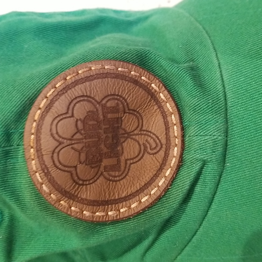 Bud Light Leather patch shamrock green hat